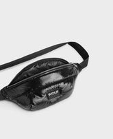 Sac banane matelassé brillant noire - Glossy